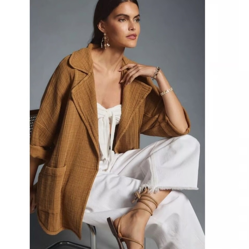NWT Pilcro Anthropologie kimono jacket copper color perfect for warm fall!